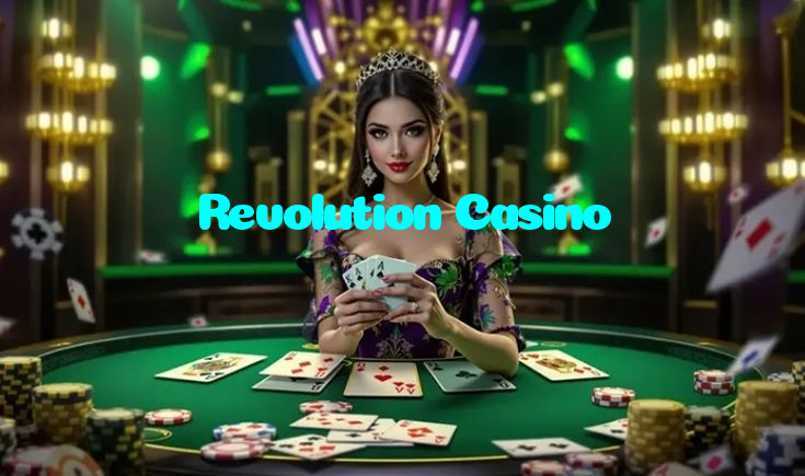 Revolution Casino casino presented on mobile device in Pakistan with slots and live games
